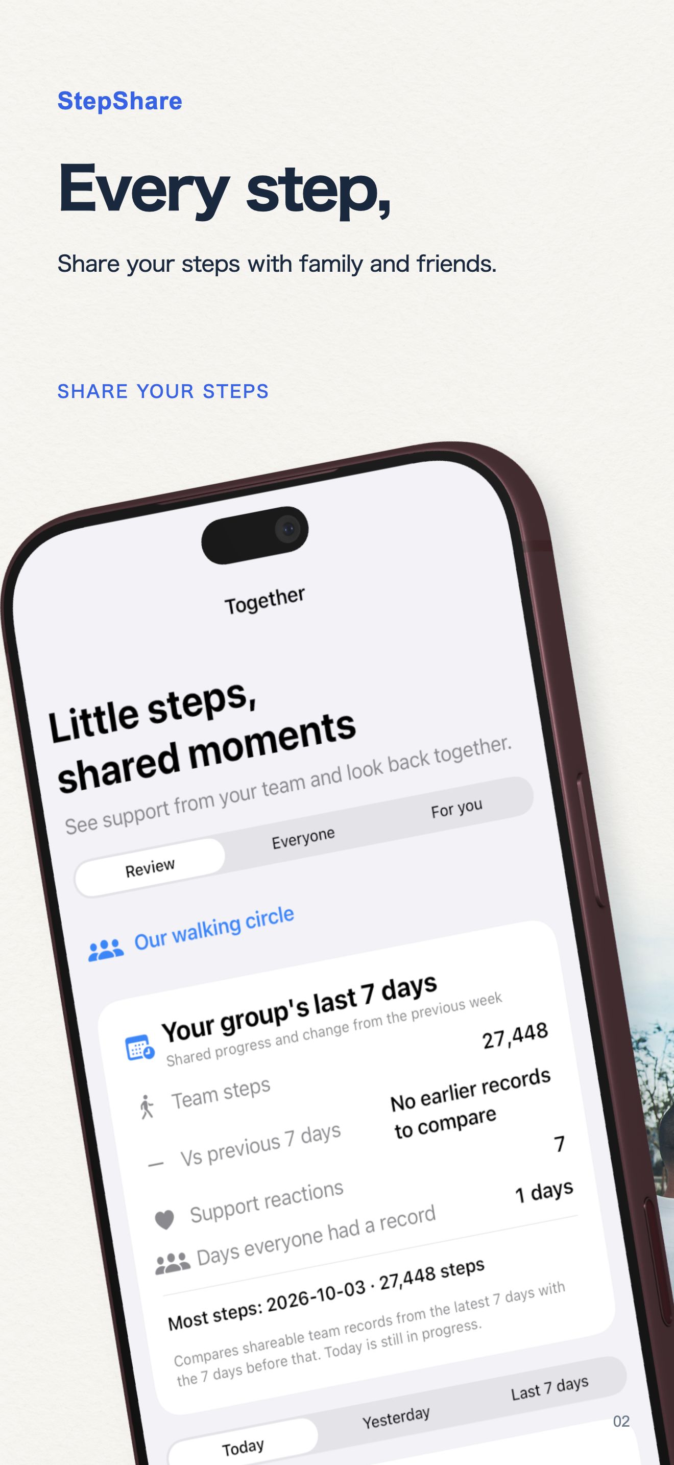 StepShare feature 1