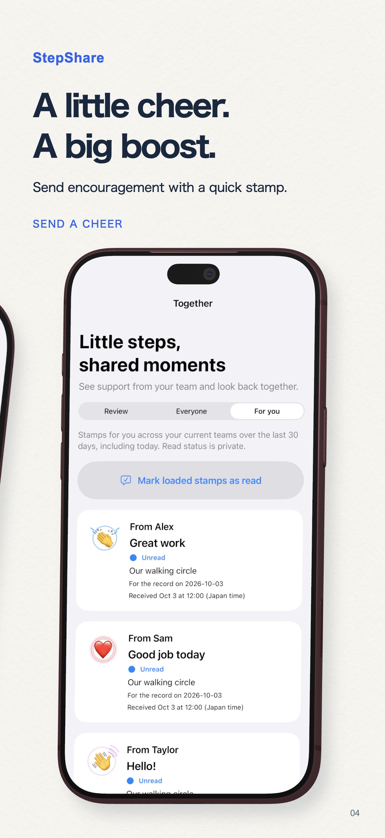 StepShare feature 3