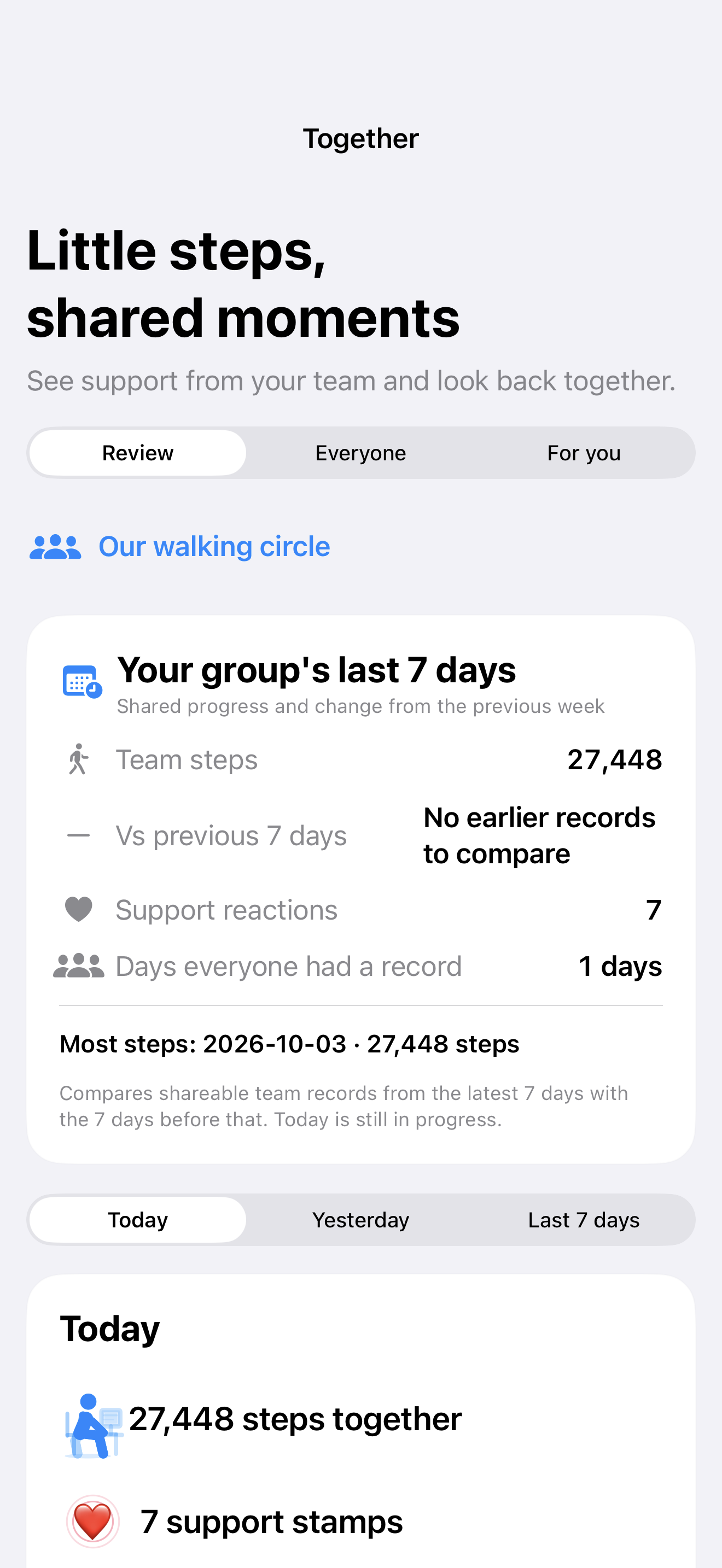 Connect at your own pace with StepShare